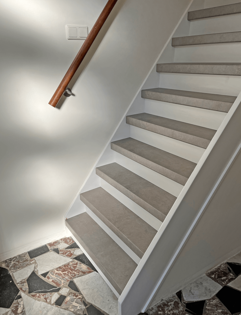 traprenovatie met overzet treden